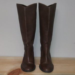 Michael Kors Dark Brown Heeled Boots-Size 6M.